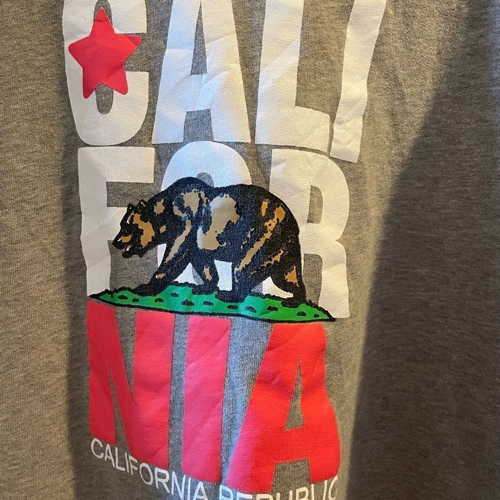 Women’s California Republic Vintage Side Gray Pullover Hoodie XL - Picture 4 of 12